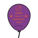 Kép 4/4 - Gemar 30 cm latex lufi méretbemutató ábra