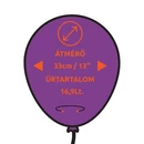 Kép 4/4 - Gemar 33 CM latex lufi méretbemutató ábra