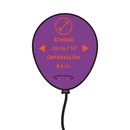 Kép 4/4 - Gemar 26 cm latex lufi méretbemutató ábra