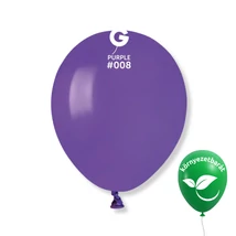 Sötétlila / Purple #008 Gemar latex lufik dekorációhoz,Gemar Go Green – környezetbarát latex lufik,Gemar 13 cm latex lufi méretbemutató ábra