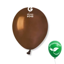 Barna / Brown #048 Gemar latex lufik dekorációhoz,Gemar Go Green – környezetbarát latex lufik,Gemar 13 cm latex lufi méretbemutató ábra