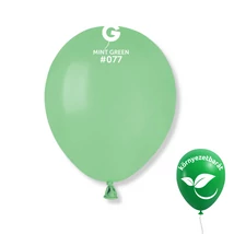 Mentazöld / Mint Green #077 Gemar latex lufik dekorációhoz,Gemar Go Green – környezetbarát latex lufik,Gemar 13 cm latex lufi méretbemutató ábra