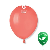 Korall / Corallo #078 Gemar latex lufik dekorációhoz,Gemar Go Green – környezetbarát latex lufik,Gemar 13 cm latex lufi méretbemutató ábra