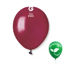 Mély bordó / Vino #101 Gemar latex lufik dekorációhoz,Gemar Go Green – környezetbarát latex lufik,Gemar 13 cm latex lufi méretbemutató ábra