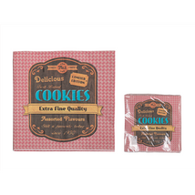 Piros cookies szalvéta 33 x 33 cm 3 rétegű 20 db/cs