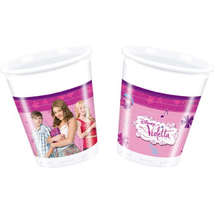 Violetta műanyag pohár, 200 ml - 8 db
