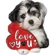 74 cm-es Love you Puppy fólia lufi