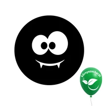 Pókarc / Spider Face #762 Gemar latex lufik dekorációhoz,Gemar Go Green – környezetbarát latex lufik,Gemar 13 cm latex lufi méretbemutató ábra