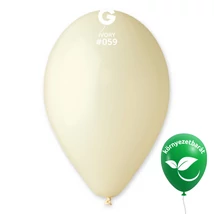 Elefántcsont / Ivory #059 Gemar latex lufik dekorációhoz,Gemar Go Green – környezetbarát latex lufik,Gemar 30 cm latex lufi méretbemutató ábra