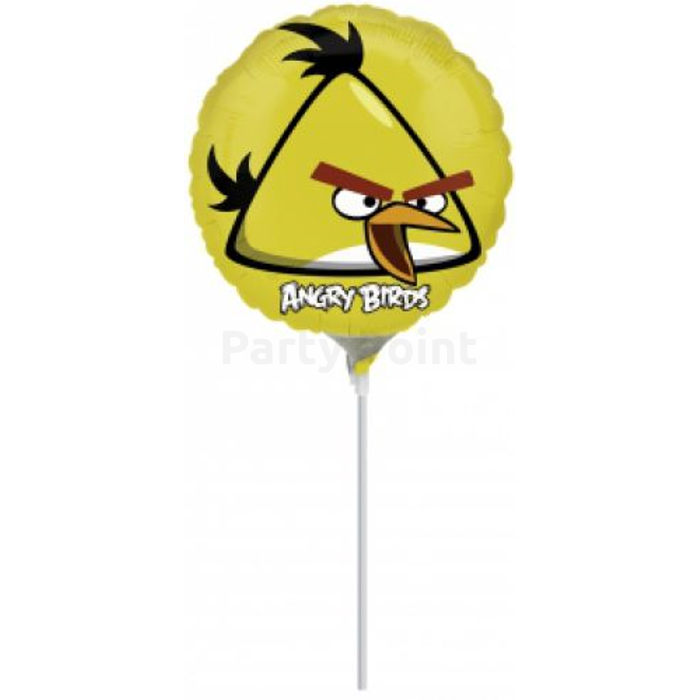 23 cm -es Angry Birds Sárga madár fólia lufi