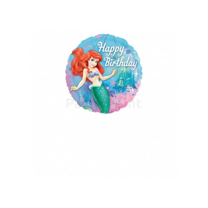 45 cm-es  Ariel  Happy Birthdayfólia lufi