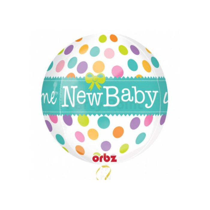 Orbz -New Baby fólia lufi, 40 cm