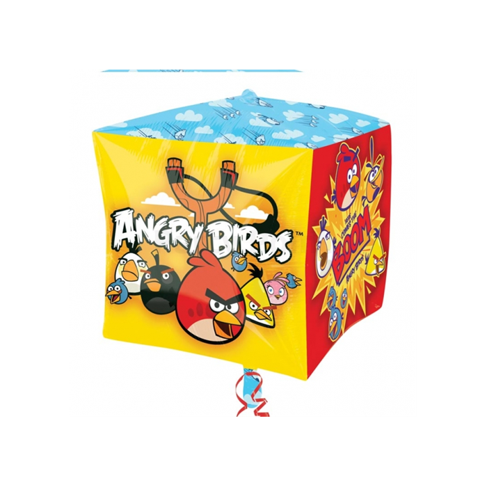 MiniShape -  Angry Birds kocka alakú fólia lufi