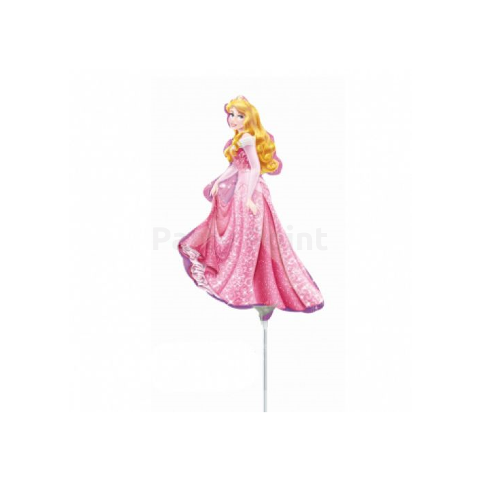Mini - Hercegnő pink ruhás fólia lufi