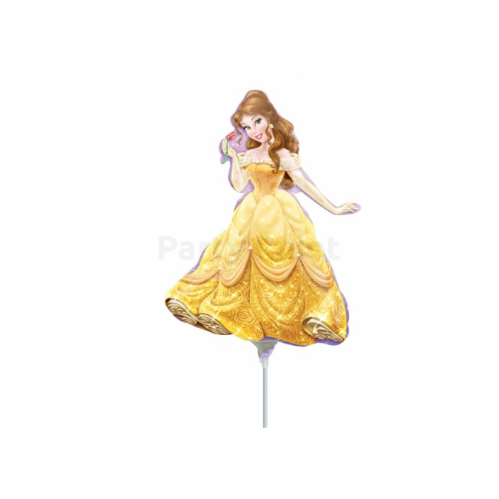 Mini -sárga ruhás hercegnő fólia lufi