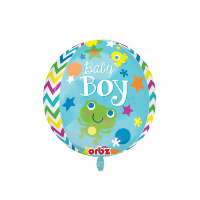 Orbz -Baby Boy fólia lufi, 40 cm -es