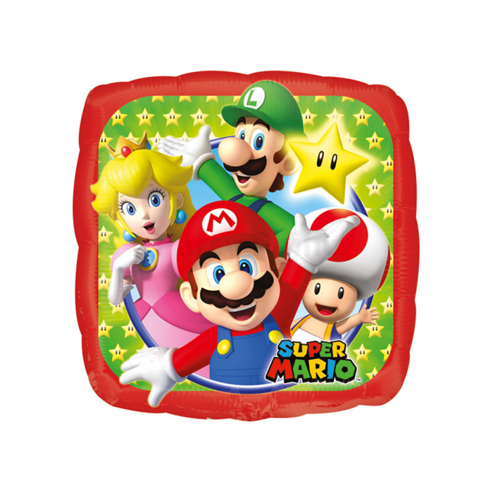 23 cm -es Super Mario fólia lufi