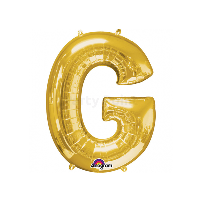 81 cm-es arany színű G betű fólia lufi