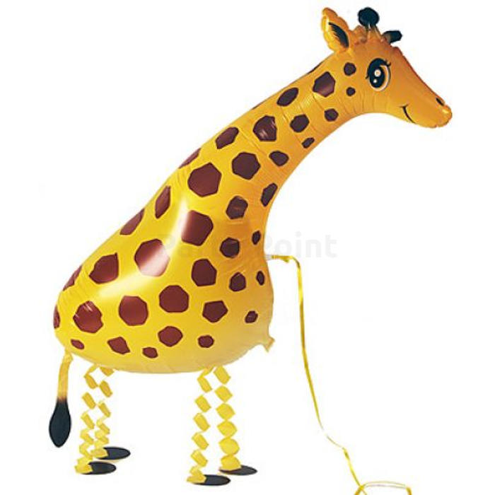 Sétáló zsiráf fólia lufi