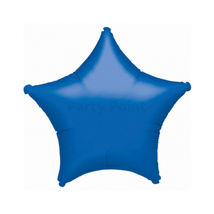 45 cm-es Solid Color kék csillag alakú fólia lufi