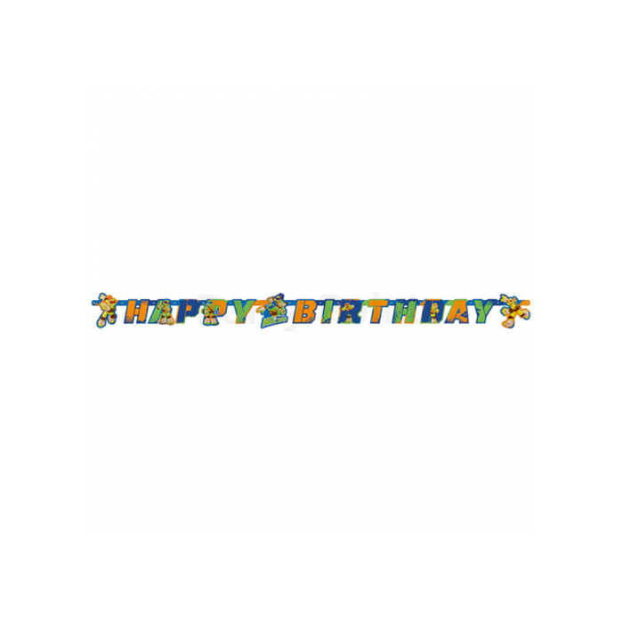 Tini Nindzsa teknőcök Happy Birthday betű felirat 180 x 15 cm