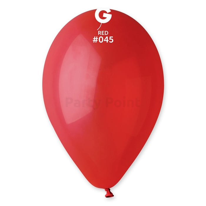 26 cm-es piros gumi léggömb - 50 db / csomag