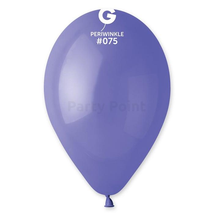 26 cm-es kékeslila gumi léggömb - 100 db / csomag