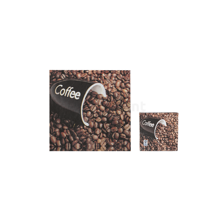 Kávé babos szalvéta 33 x 33 cm 3 rétegű 20 db/cs