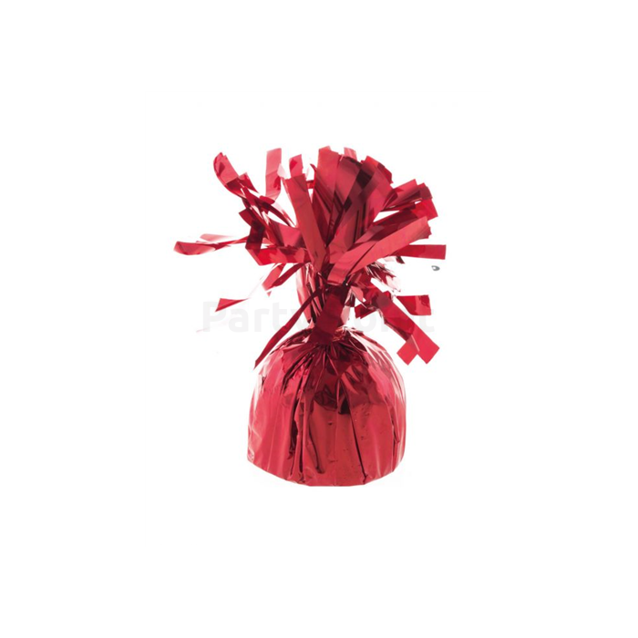 Piros fóliás lufisúly, 10 cm