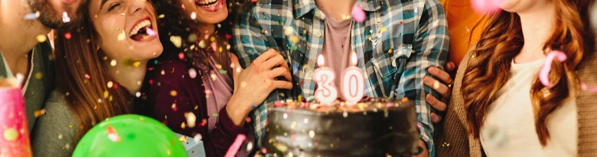 Kerek születésnapok ünneplése party kellékekkel az igazi!