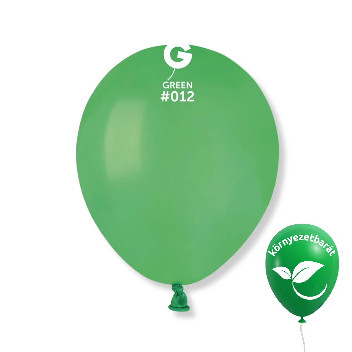 Gemar 13 cm Zöld / Green #012 bio latex lufi – 100 db/csomag