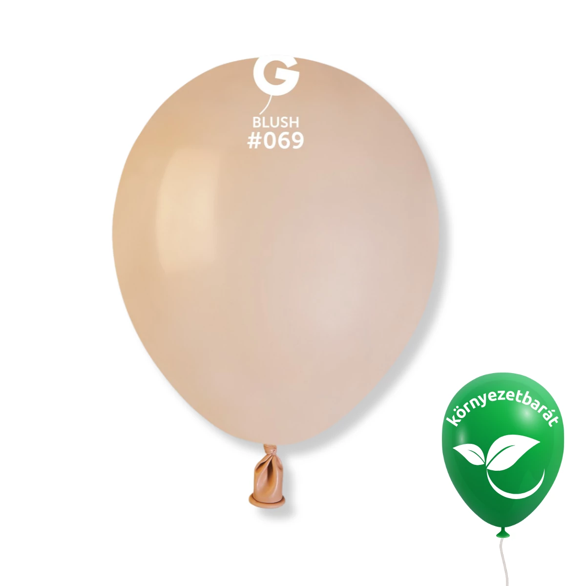 Gemar 13 cm Testszínû / Blush #069 bio latex lufi – 100 db/csomag
