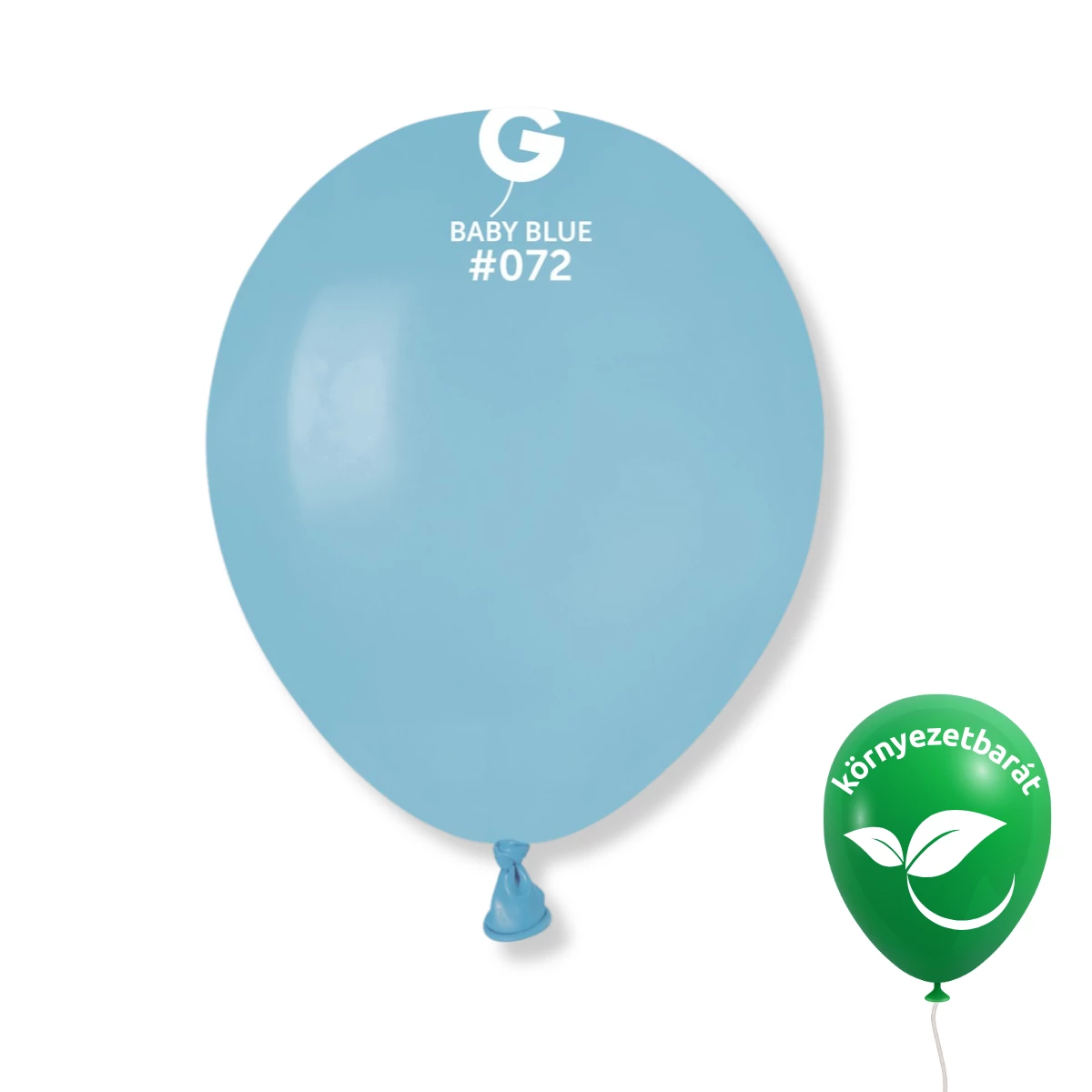 Gemar 13 cm Babakék / Baby Blue #072 bio latex lufi – 100 db/csomag