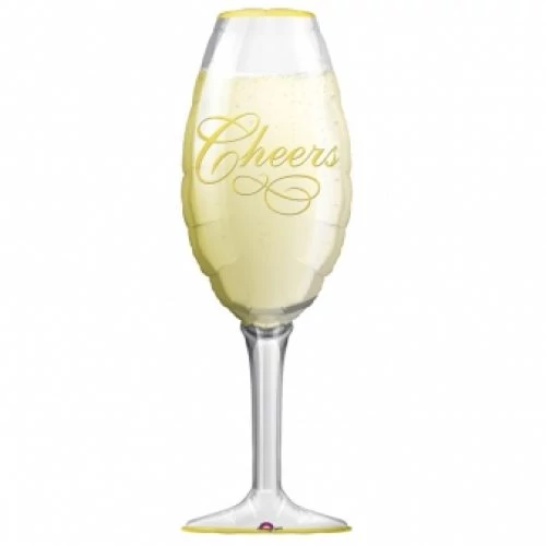 JumboShape -Cheers pezsgőspohár fólia lufi