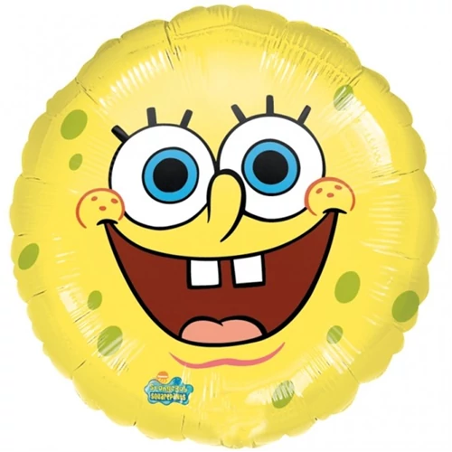 45 cm-es Spongya Bob mosolya fólia lufi