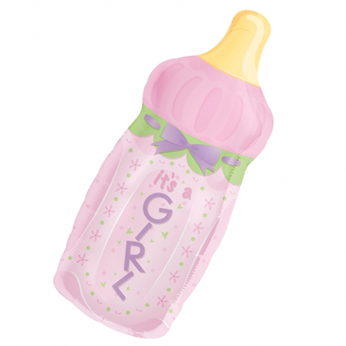SuperShape - pink cumisüveg  fólia lufi