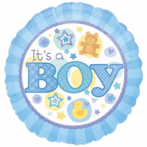 45 cm-es It's a boy fólia lufi