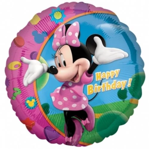 43 cm-es Happy Birthday Minnie fólia lufi