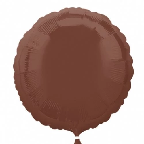 45 cm-es kerek barna fólia lufi