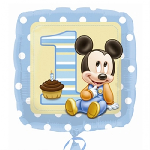 45 cm-es Mickey 1st Birthday