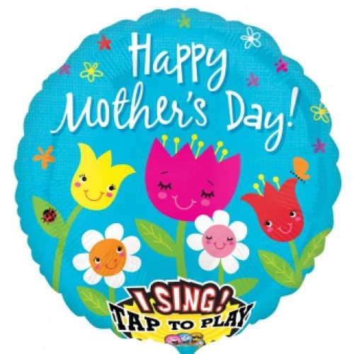 Sing-a-Tune-Zenélő Happy Mother's Day fólia lufi