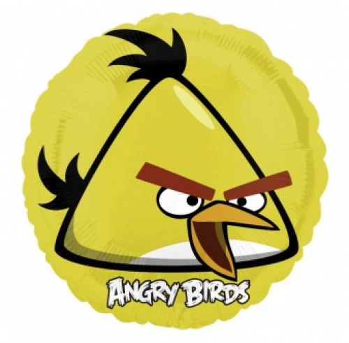 45 cm-es Angry Birds sárga madár fólia lufi