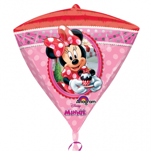 43 cm-es Minnie gyémánt alakú fólia lufi
