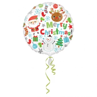 45 cm-es Merry Christmas fólia lufi