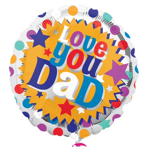 45 cm-es Love you Dad fólia lufi
