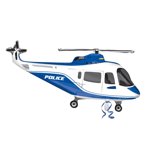 SuperShape - rendőr helikopter fólia lufi AV