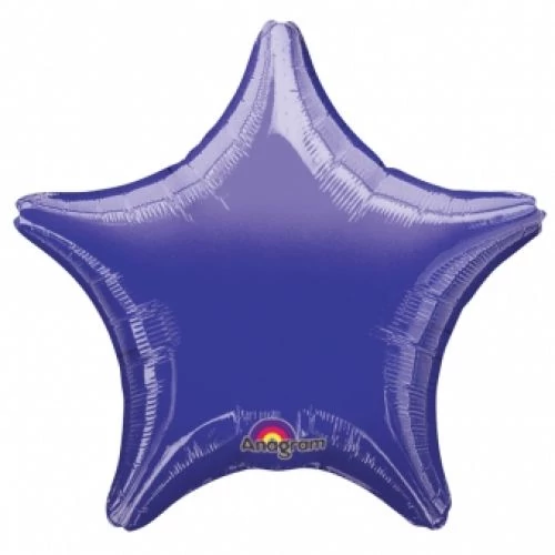 48 cm-es lila csillag alakú fólia lufi