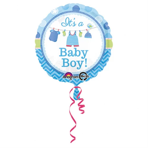 45 cm-es It's a boy fólia lufi
