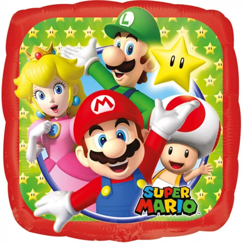 23 cm -es Super Mario fólia lufi