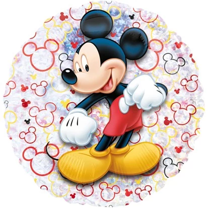 53 cm-es Mickey hologramos fólia lufi